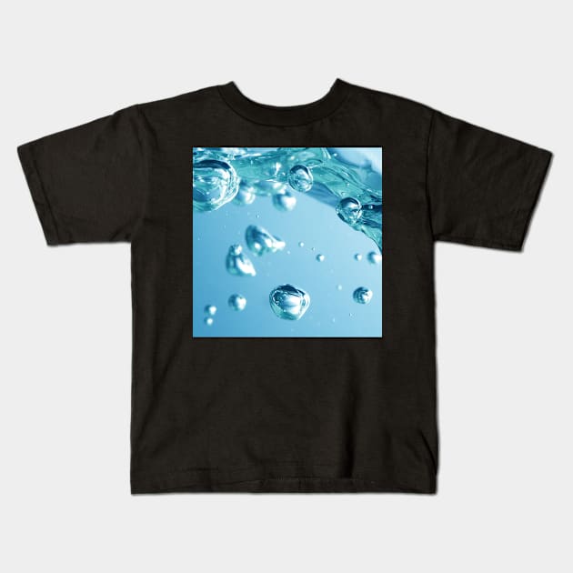 Bubbles in Ocean Kids T-Shirt by StylishPrinting